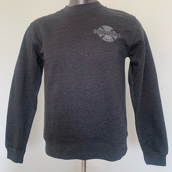 INDEPENDENT Mens Pullover Gray Sz S Skateboarding - Picture 1 of 8